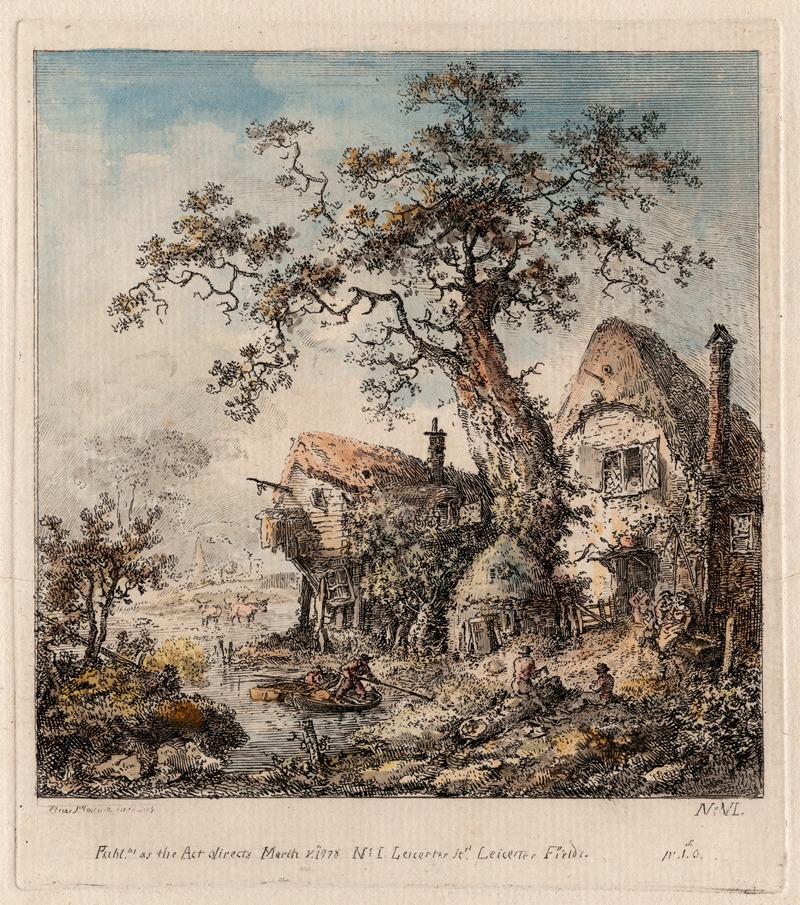 Elias Martin - Rustic Scene with Cottage