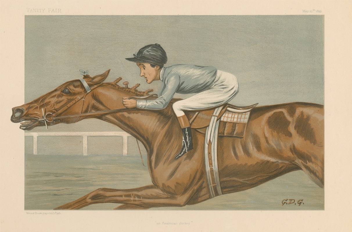 Godfrey Douglas Giles - Vanity Fair; Jockeys; ‘An American Jockey’, Tod Sloane, May 25, 1899
