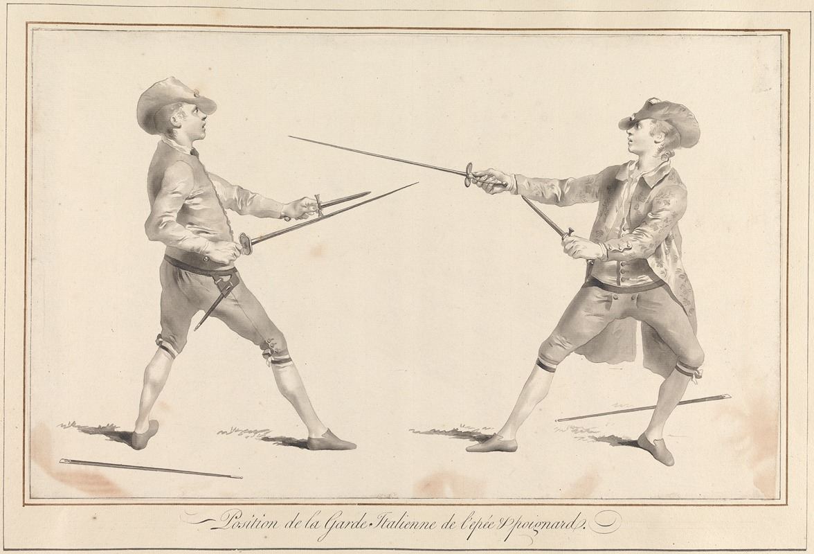 James Gwin - Position de la Garde Italienne de L’Epée & Poignard