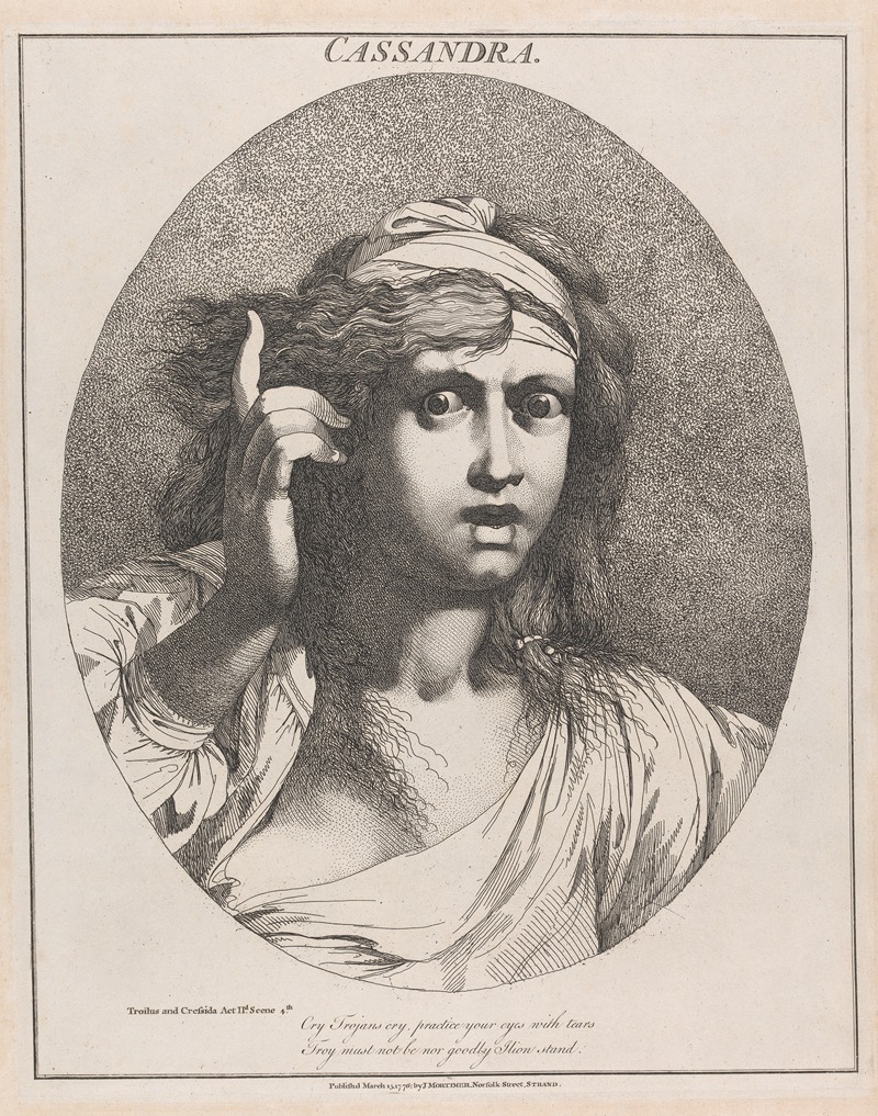 John Hamilton Mortimer - Cassandra, from Troilus and Cressida, Act II, Scene 4