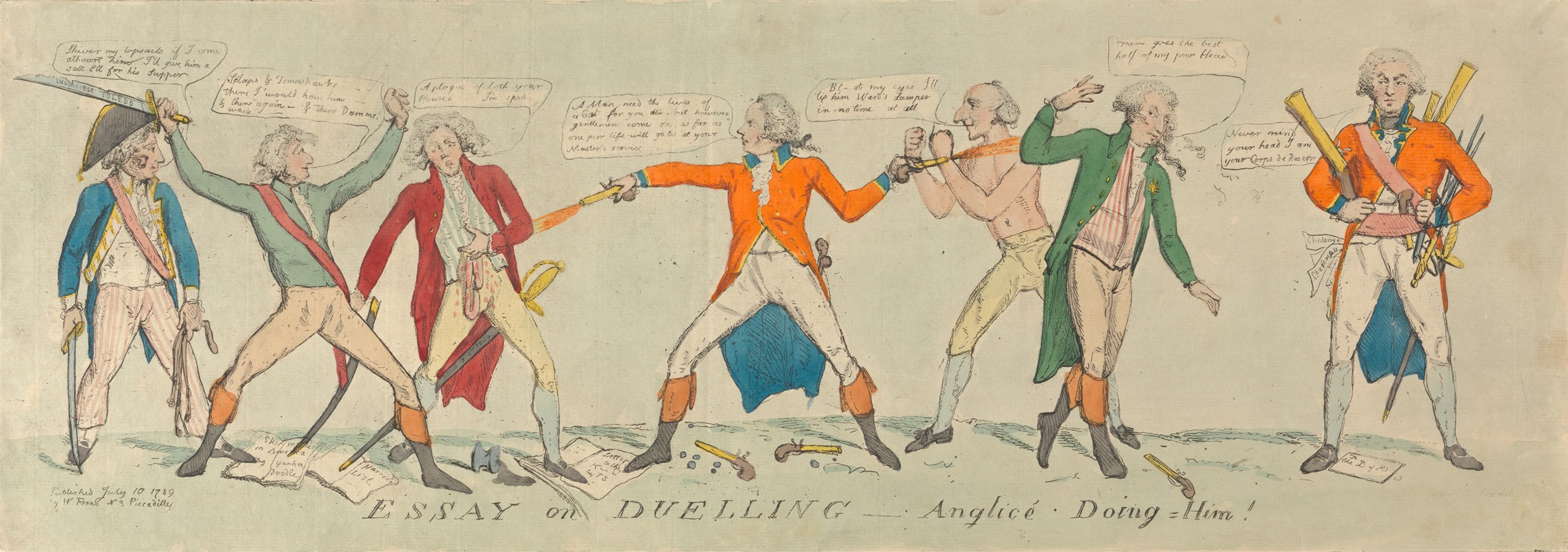 Samuel Collings - Essay on Duelling – Anglice Doing = Him!