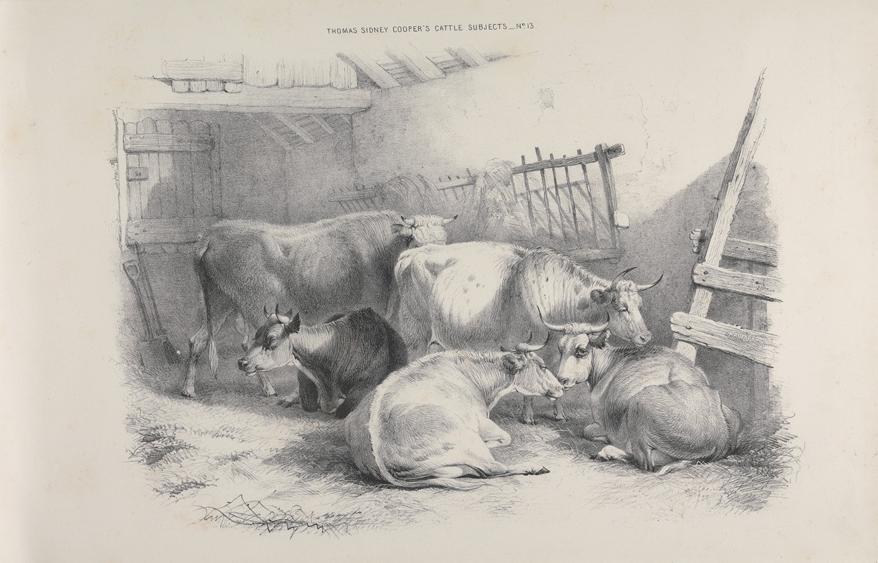 Thomas Sidney Cooper - Thomas Sydney Cooper’s cattle subjects Pl.13