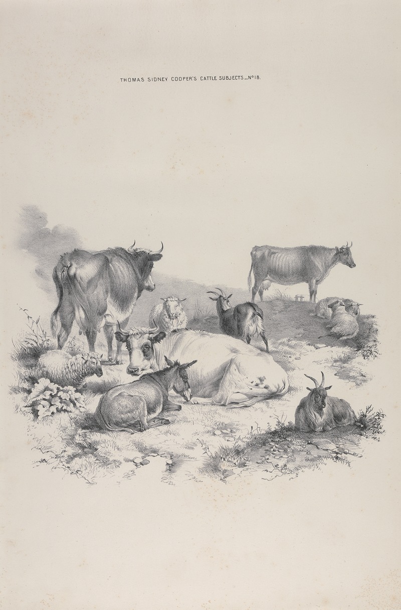 Thomas Sidney Cooper - Thomas Sydney Cooper’s cattle subjects Pl.18