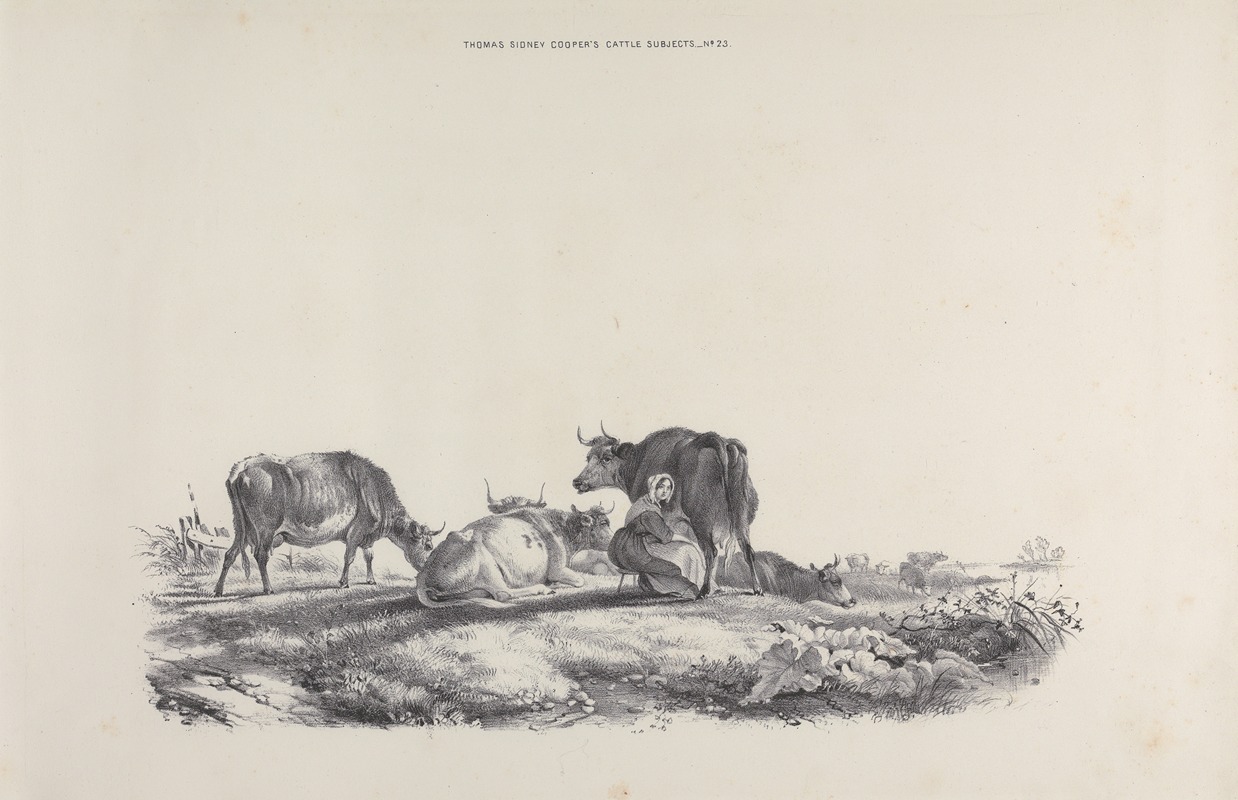 Thomas Sidney Cooper - Thomas Sydney Cooper’s cattle subjects Pl.23