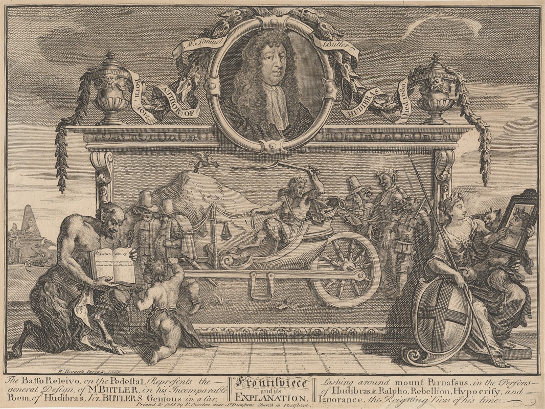 William Hogarth - Frontispiece and its Explanation (no.1)