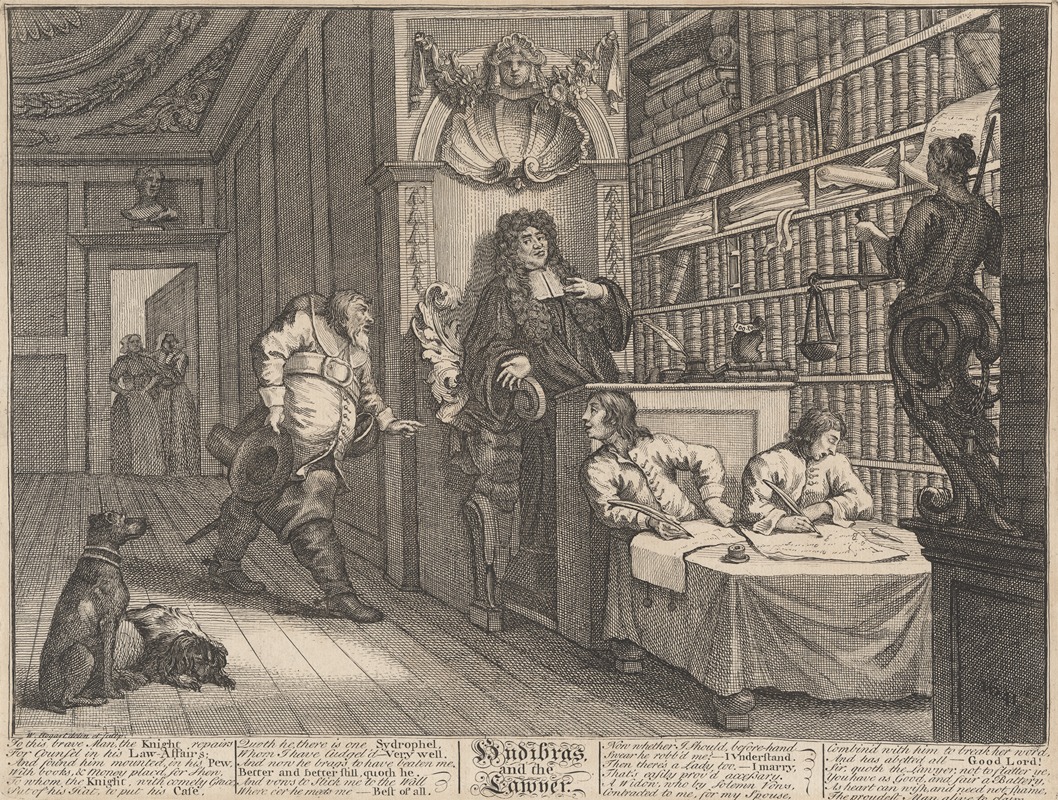 William Hogarth - Hudibras and the Lawyer (no.7)