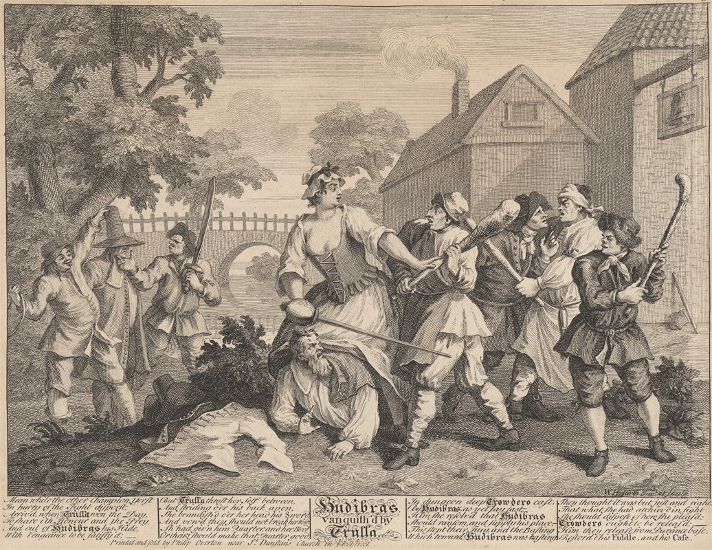 William Hogarth - Hudibras Vanquish’d by Trulla (no.5)