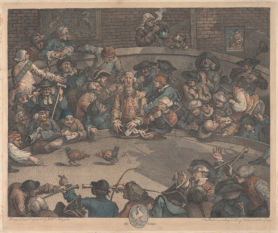 William Hogarth - Royal Sport, Pit Ticket