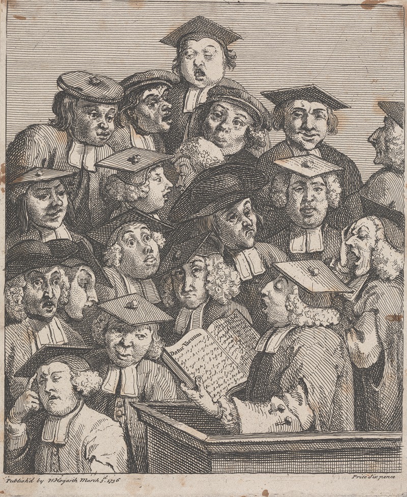 William Hogarth - Scholars at a Lecture (A Chorus of Singers)