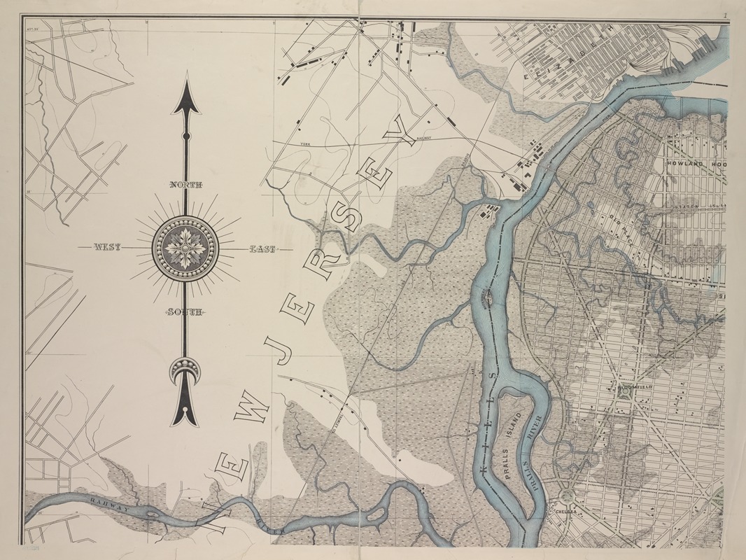 Topographical Bureau - General map of the borough of Richmond (Staten Island) in the city of New York