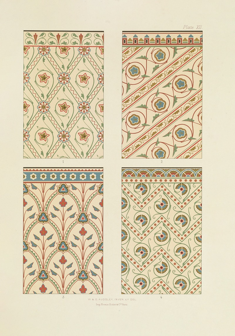 George Ashdown Audsley - Polychromatic decoration as applied to buildings in the mediæval styles Pl.12