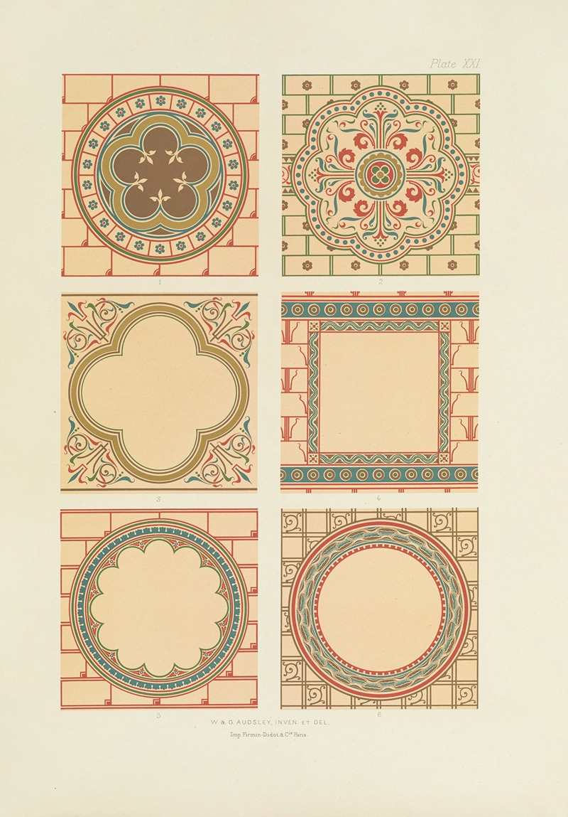 George Ashdown Audsley - Polychromatic decoration as applied to buildings in the mediæval styles Pl.21