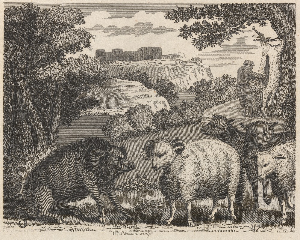 John Wootton - Fable V. The Wild Boar and the Ram