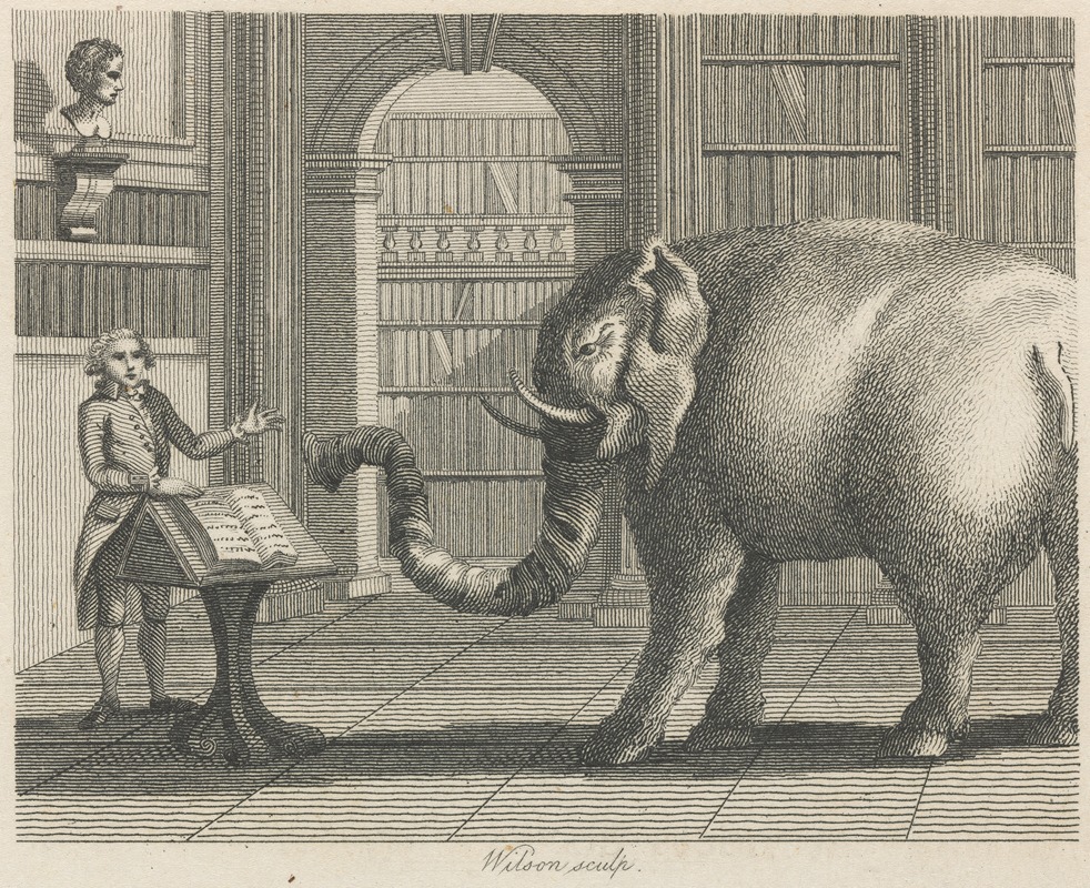 John Wootton - Fable X. The Elephant and the Bookseller