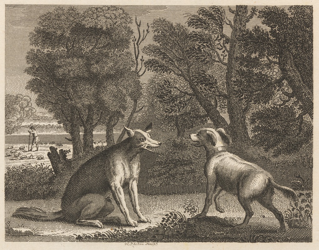 John Wootton - Fable XVII. The Shepherd’s Dog and the Wolf