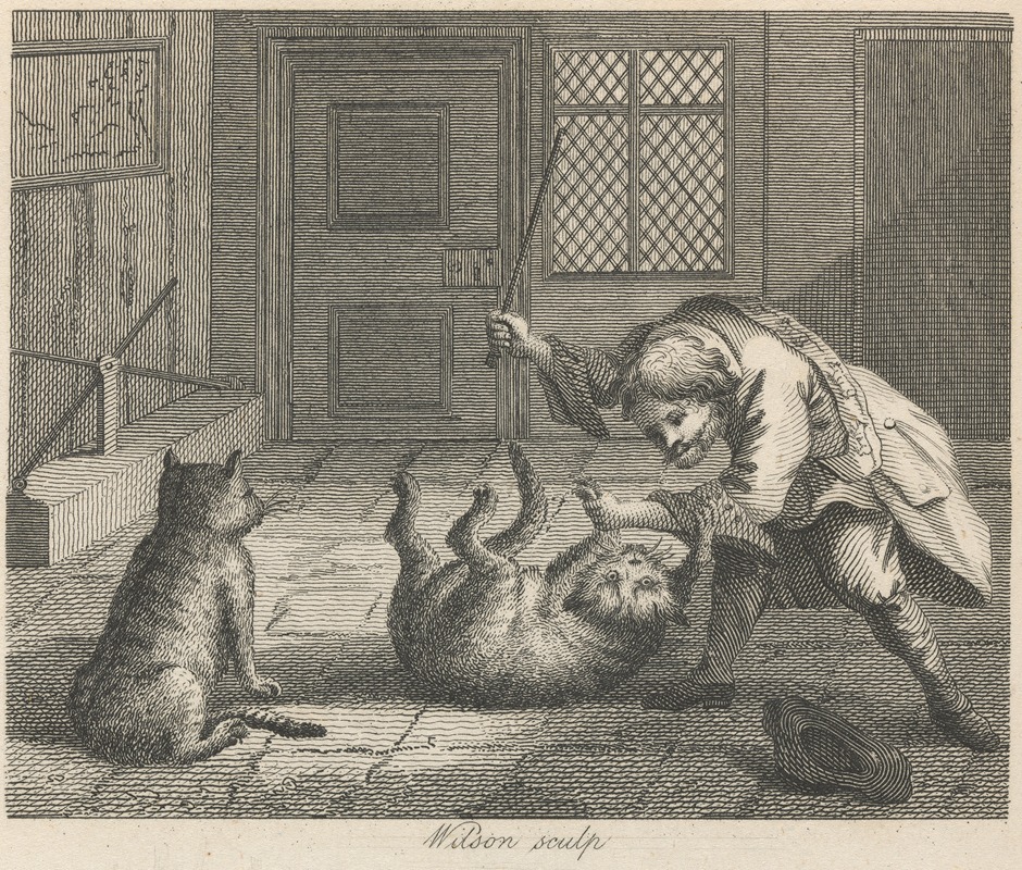 John Wootton - Fable XXI. The Rat-catcher and Cats