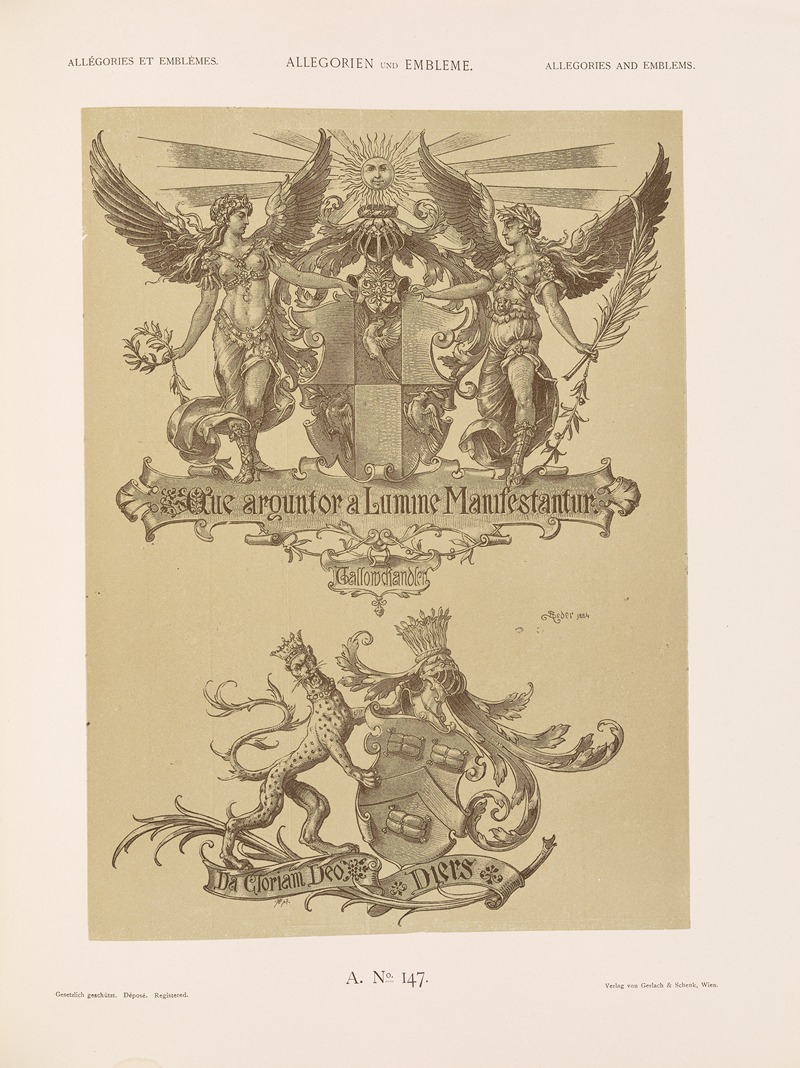 Albert Ilg - Allegorien und Embleme Vol. II Pl.158