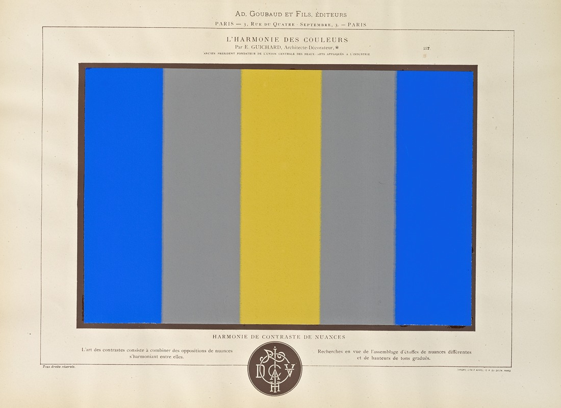 Édouard Guichard - L’harmonie des couleurs  Pl.105