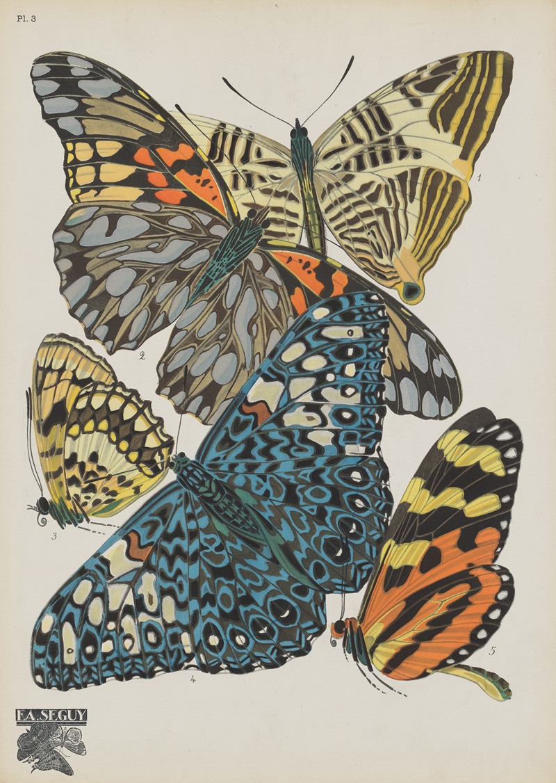 Emile-Allain Séguy - Papillons Pl.03