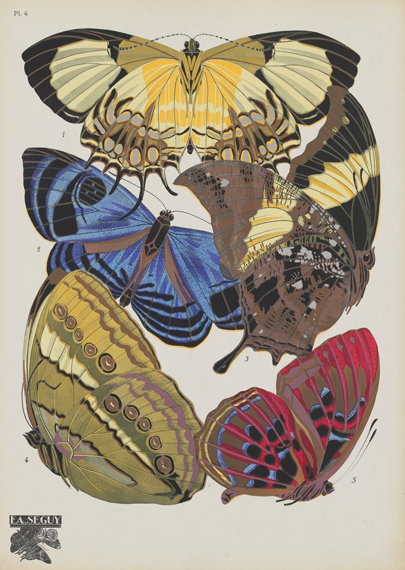 Emile-Allain Séguy - Papillons Pl.04