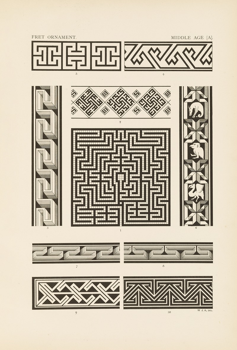 George Ashdown Audsley - Outlines of ornament in the leading styles Pl.03