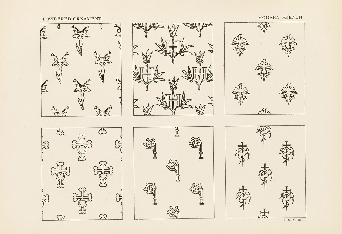 George Ashdown Audsley - Outlines of ornament in the leading styles Pl.16