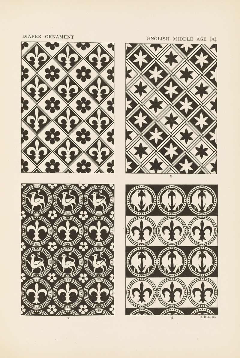 George Ashdown Audsley - Outlines of ornament in the leading styles Pl.30