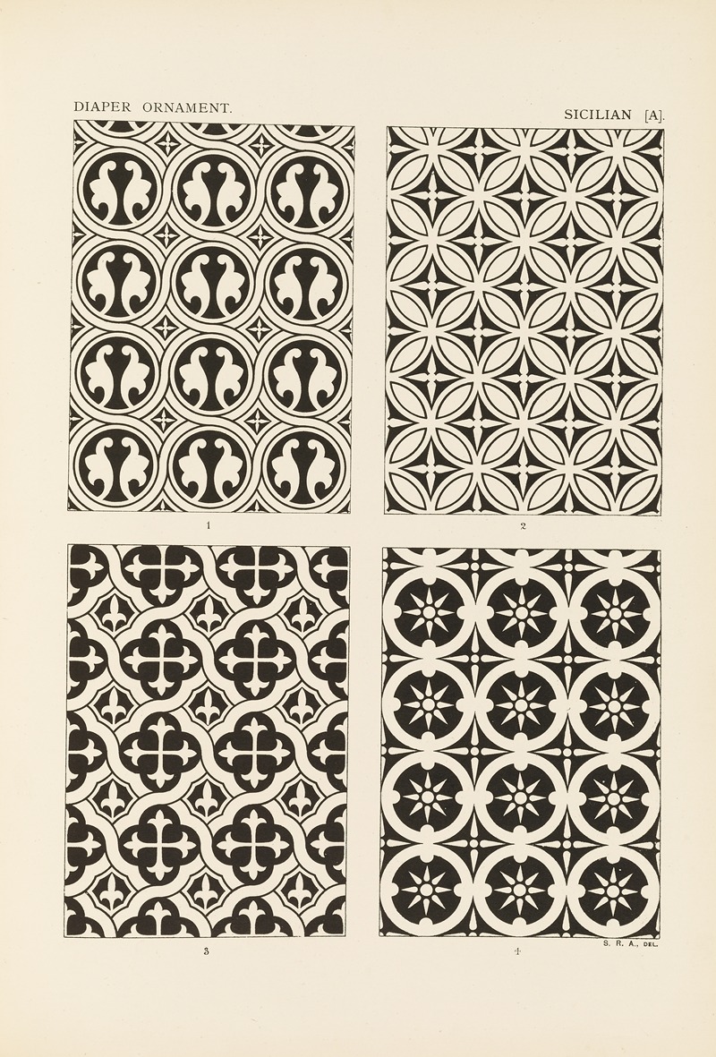 George Ashdown Audsley - Outlines of ornament in the leading styles Pl.31