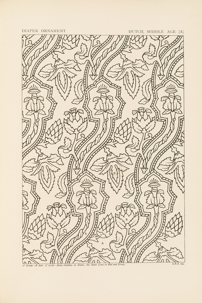 George Ashdown Audsley - Outlines of ornament in the leading styles Pl.32