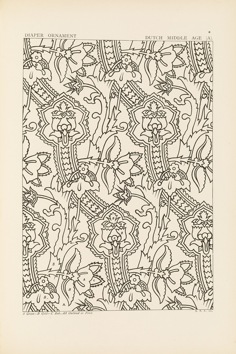 George Ashdown Audsley - Outlines of ornament in the leading styles Pl.33