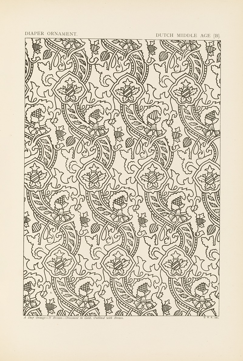 George Ashdown Audsley - Outlines of ornament in the leading styles Pl.34
