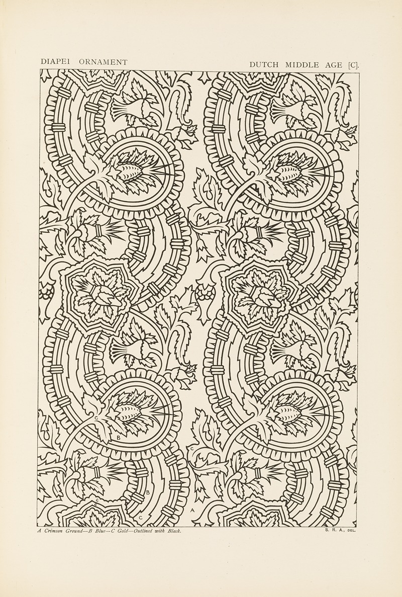 George Ashdown Audsley - Outlines of ornament in the leading styles Pl.35