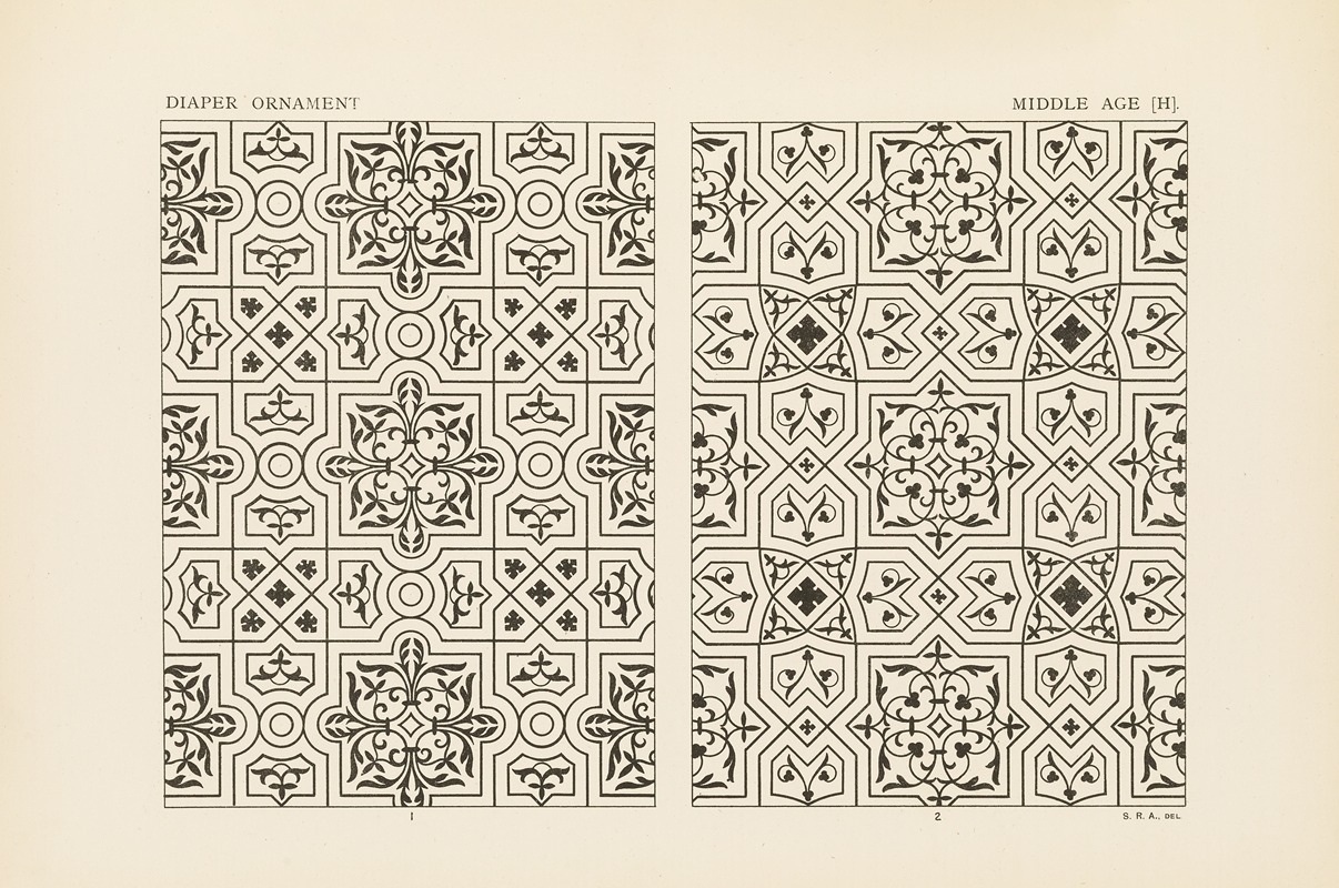 George Ashdown Audsley - Outlines of ornament in the leading styles Pl.40