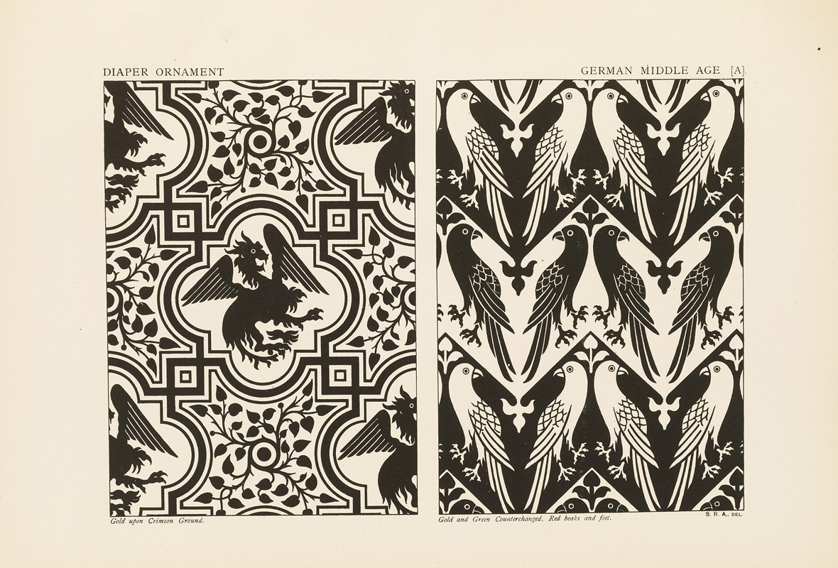 George Ashdown Audsley - Outlines of ornament in the leading styles Pl.41