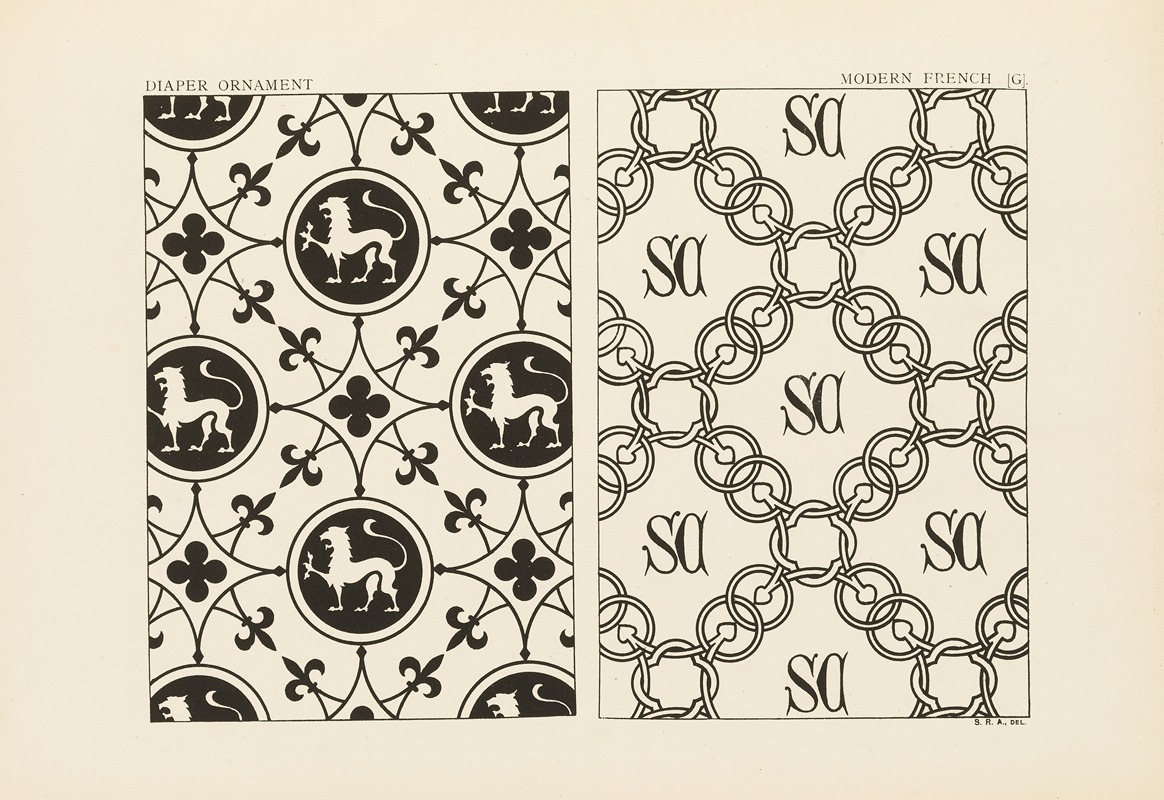 George Ashdown Audsley - Outlines of ornament in the leading styles Pl.48