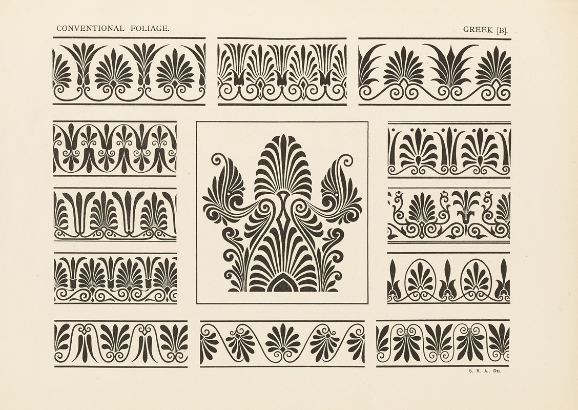 George Ashdown Audsley - Outlines of ornament in the leading styles Pl.50
