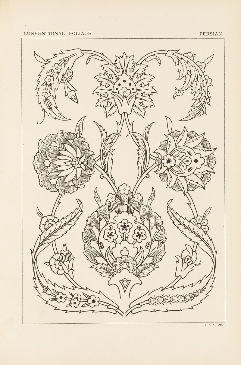 George Ashdown Audsley - Outlines of ornament in the leading styles Pl.51