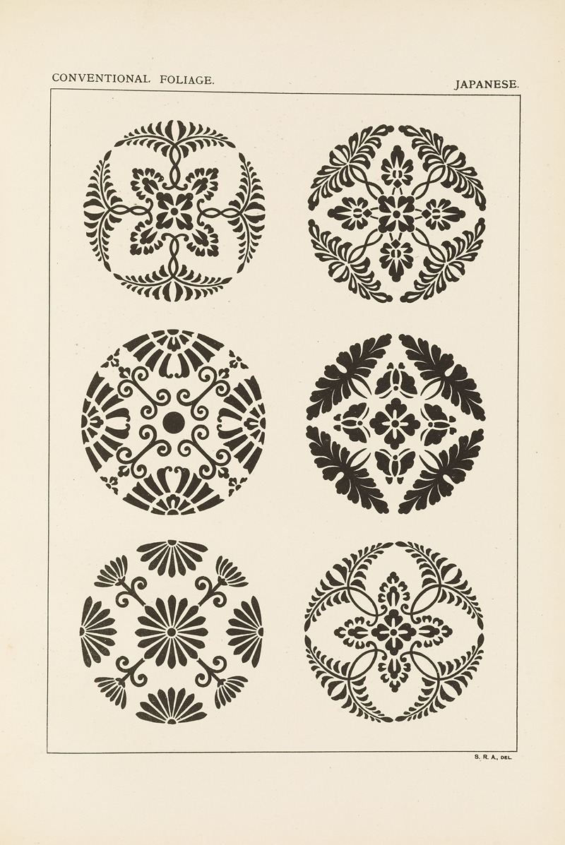 George Ashdown Audsley - Outlines of ornament in the leading styles Pl.52