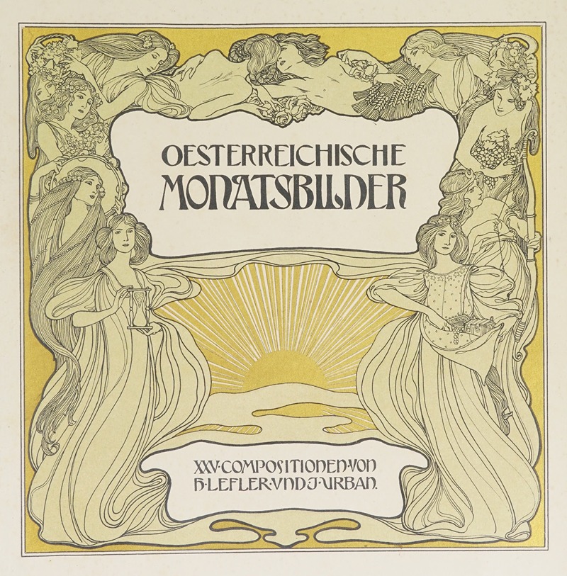 Heinrich Lefler - Oesterreichische Monatsbilder Pl.01