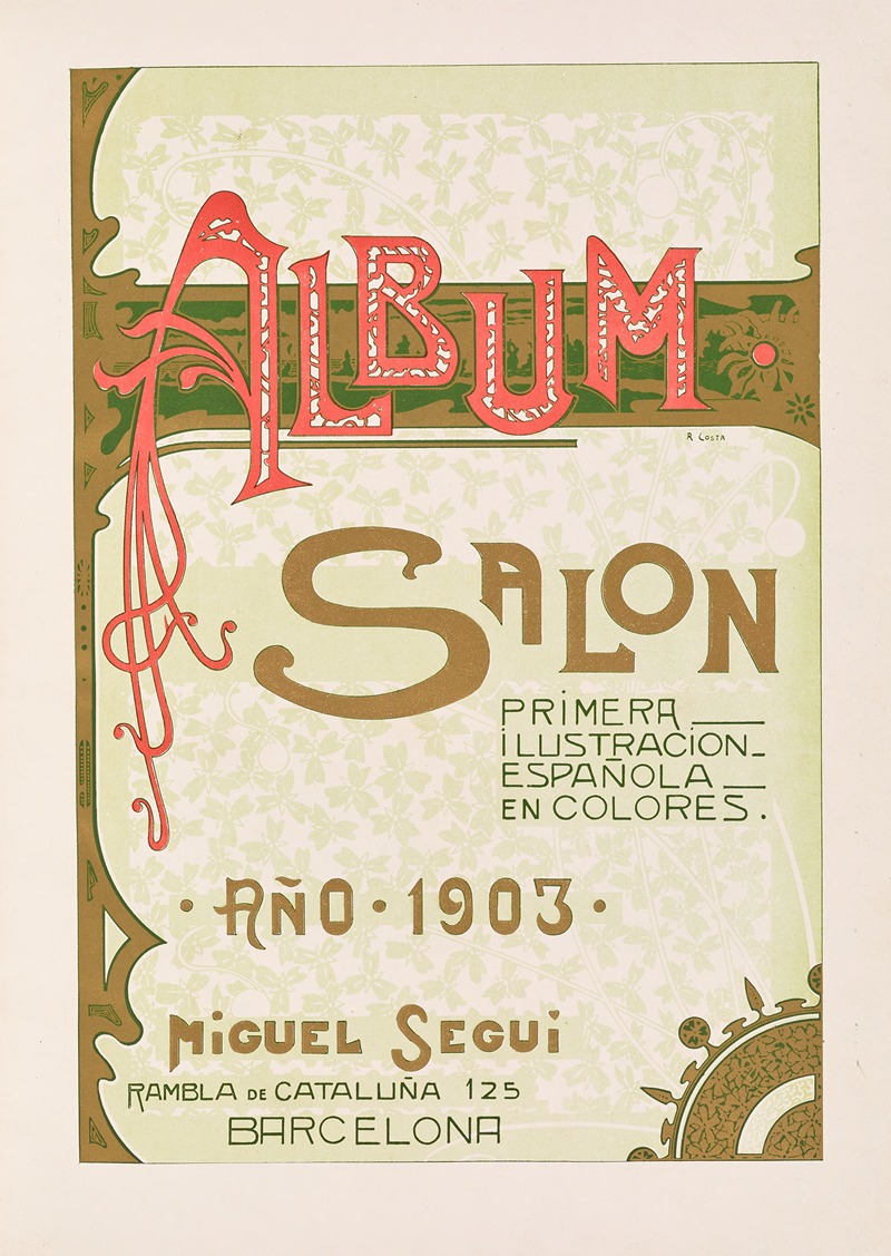 Miguel Seguí (Publisher) - Album salón Pl.01