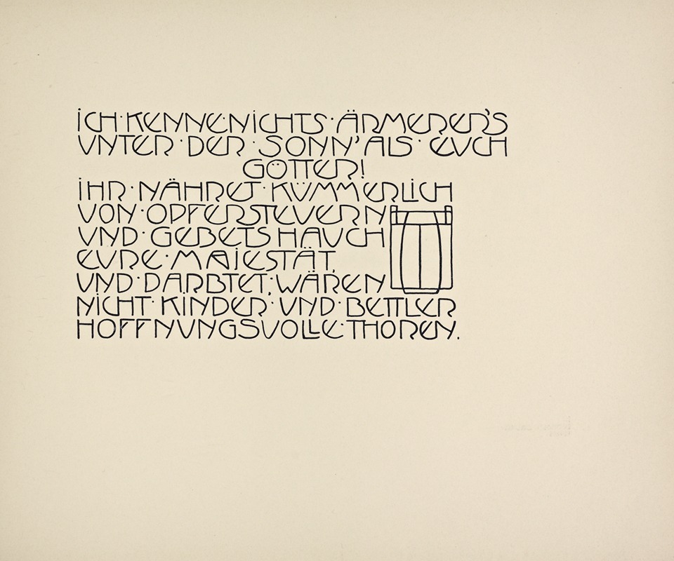 Rudolf von Larisch - Beispiele kunstlerischer Schrift Pl.002
