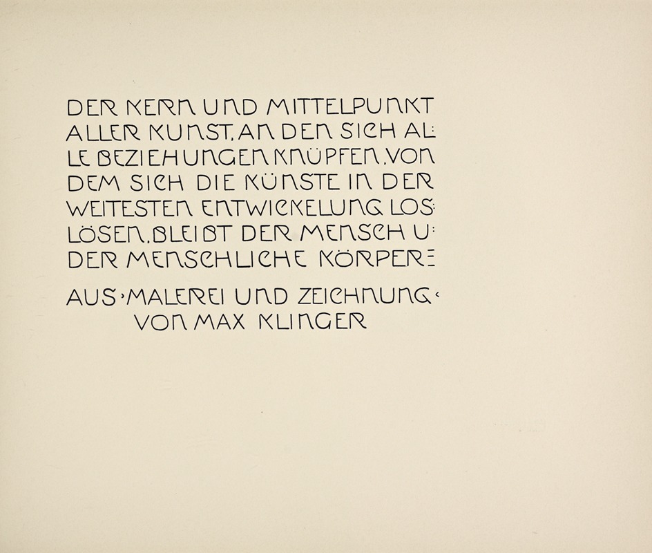 Rudolf von Larisch - Beispiele kunstlerischer Schrift Pl.014