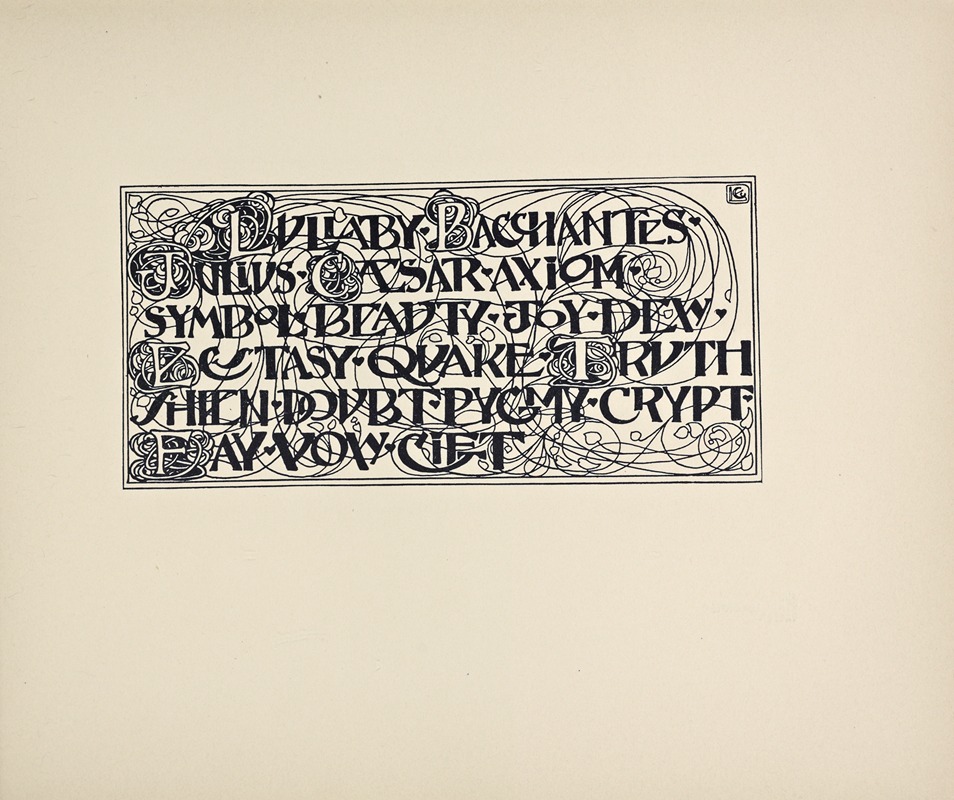 Rudolf von Larisch - Beispiele kunstlerischer Schrift Pl.017