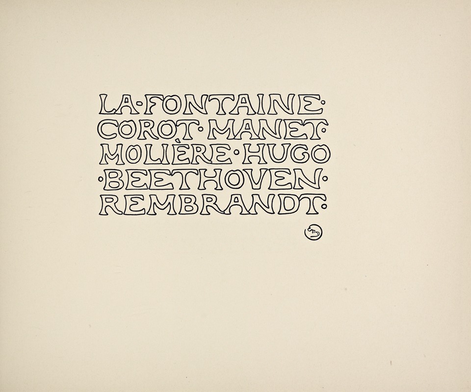 Rudolf von Larisch - Beispiele kunstlerischer Schrift Pl.023