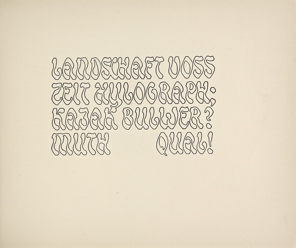 Rudolf von Larisch - Beispiele kunstlerischer Schrift Pl.024