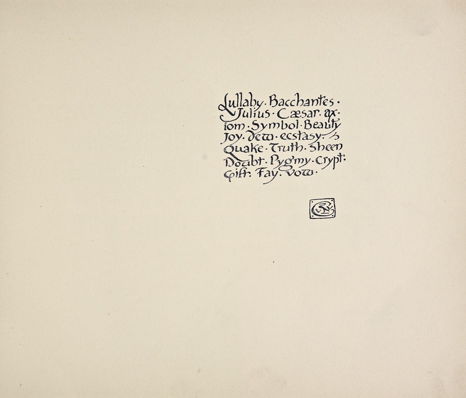 Rudolf von Larisch - Beispiele kunstlerischer Schrift Pl.038