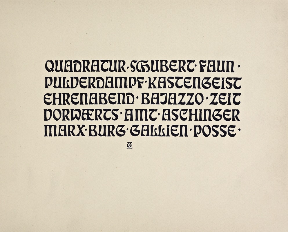 Rudolf von Larisch - Beispiele kunstlerischer Schrift Pl.039