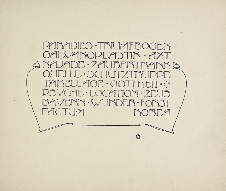 Rudolf von Larisch - Beispiele kunstlerischer Schrift Pl.049