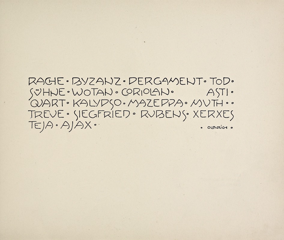 Rudolf von Larisch - Beispiele kunstlerischer Schrift Pl.056