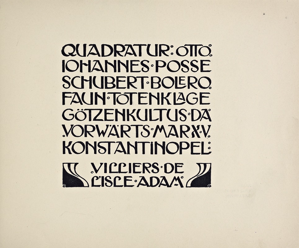 Rudolf von Larisch - Beispiele kunstlerischer Schrift Pl.063